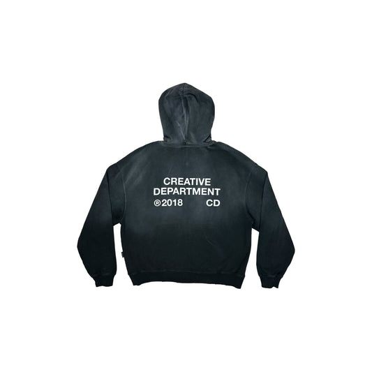 Reternity Zip Hoodie Faded Black Size XL Creative Department Graphic Print