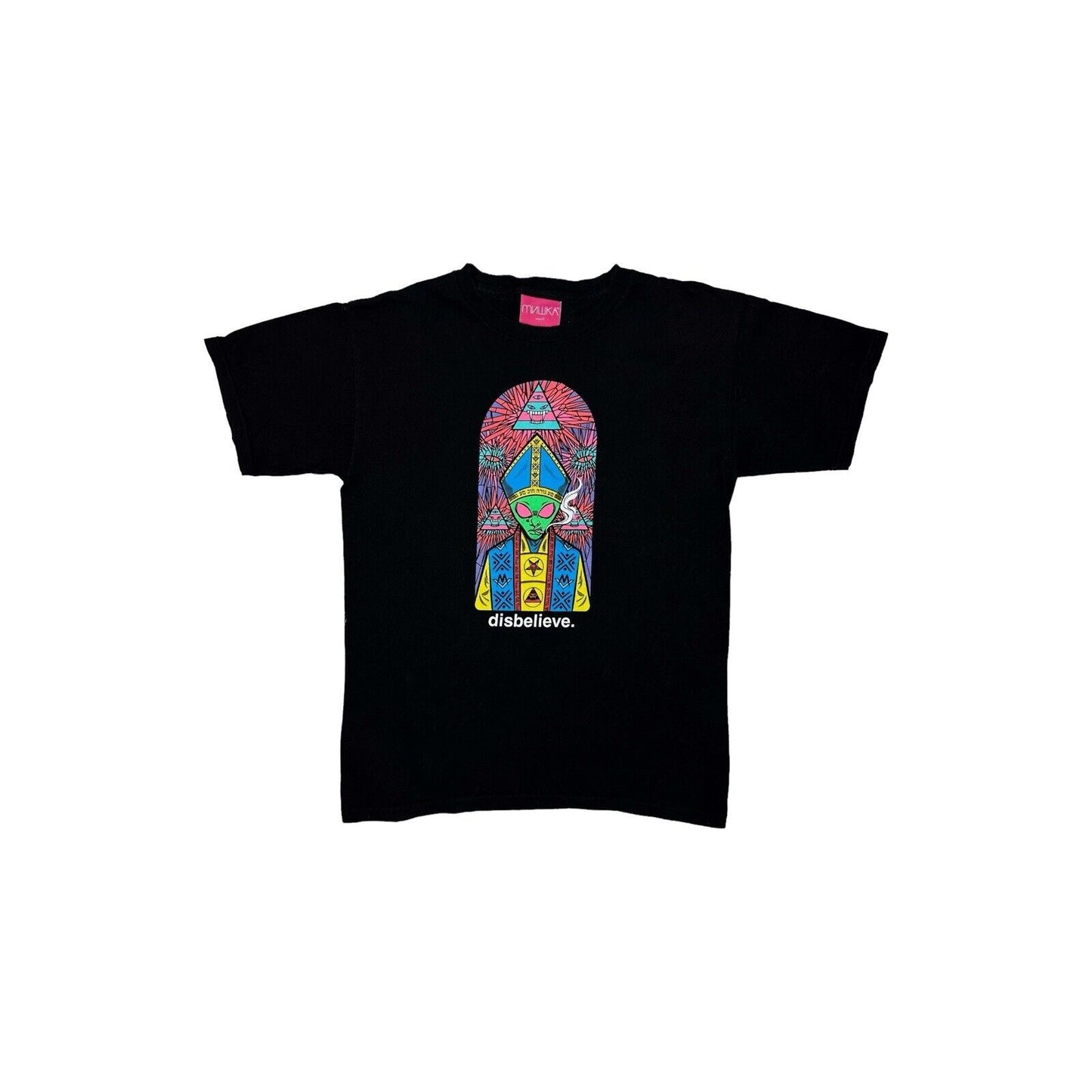 Mishka Logo T-Shirt Mens Small Black Made In USA