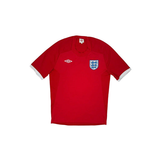 10-11 England Away Football Shirt Umbro Mens Medium Red