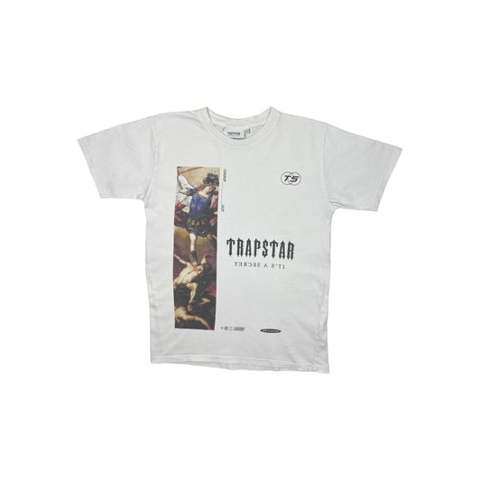 Trapstar It’s A Secret T-Shirt Mens Small White Graphic Print