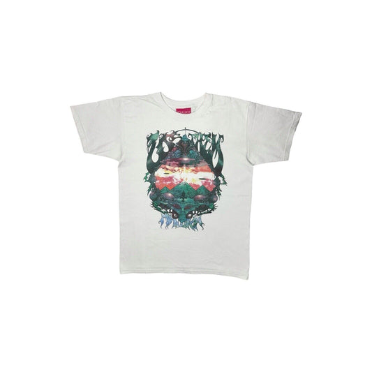 Mishka Logo T-Shirt Mens Small White Made In USA