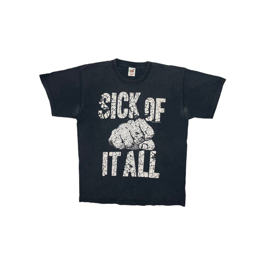 00’s Sick Of It All Black T-Shirt Mens Large Fruit Of The Loom New York Hardcore