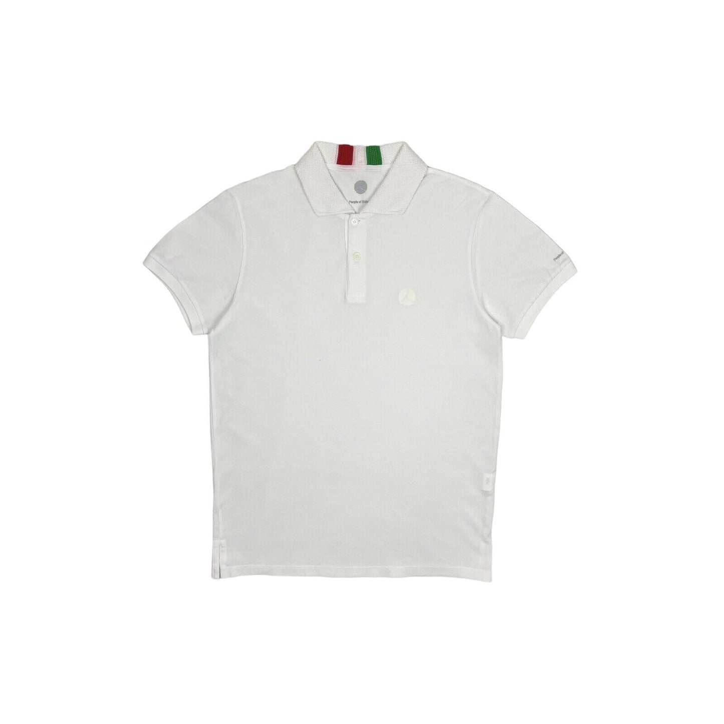 People Of Shibuya Flag Polo Shirt Mens Medium White Made In Italy