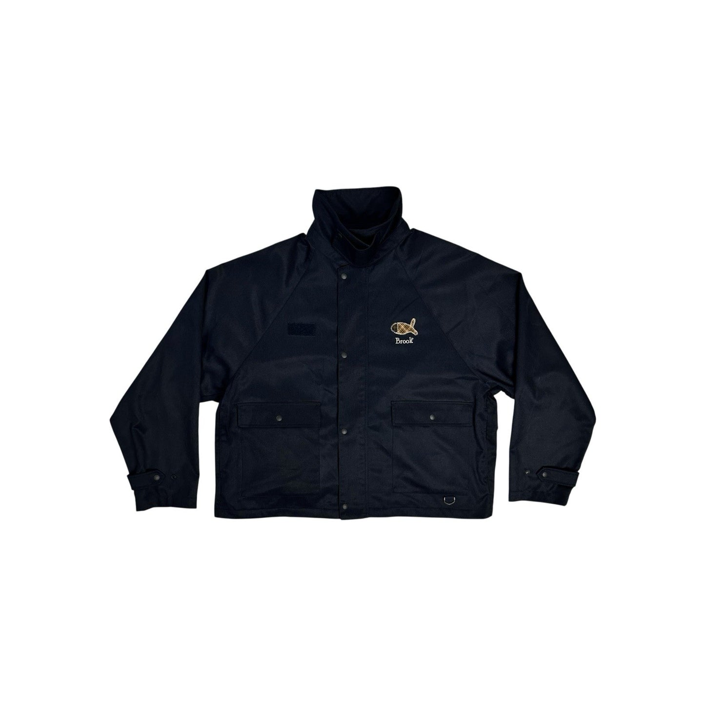 Brook Japan Jacket Navy Blue Large (Size 3) Embroidered Details SS24
