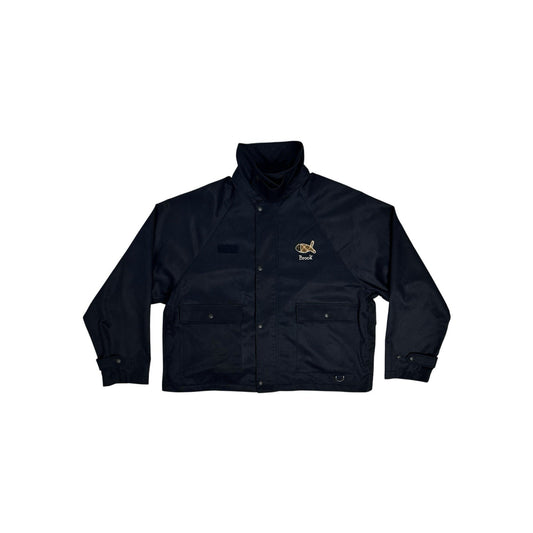 Brook Japan Jacket Navy Blue Large (Size 3) Embroidered Details SS24