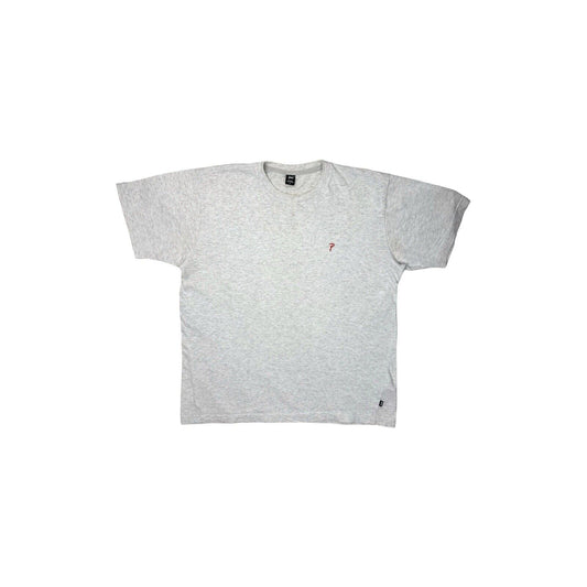 Patta Basic Script T-Shirt Mens Small Grey Embroidered Logo Short Sleeve