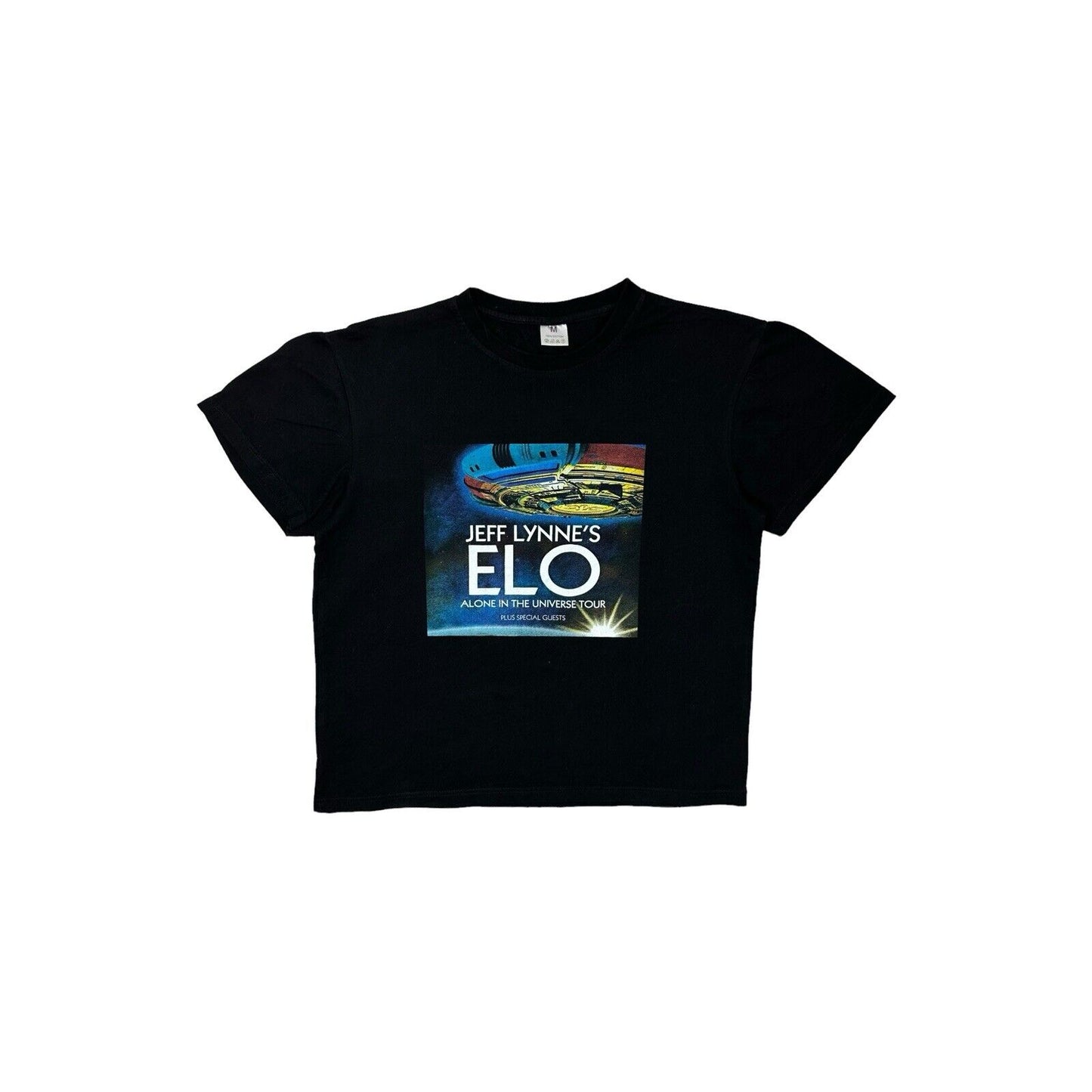 2017 Jeff Lynne’s ELO Tour T-Shirt Mens Medium Black Alone In The Universe