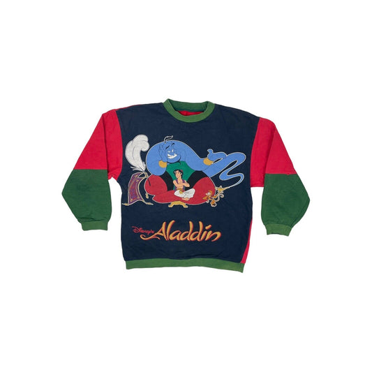 Vintage Disney Aladdin Crew Neck Jumper Youth Age 9-10 Multicoloured