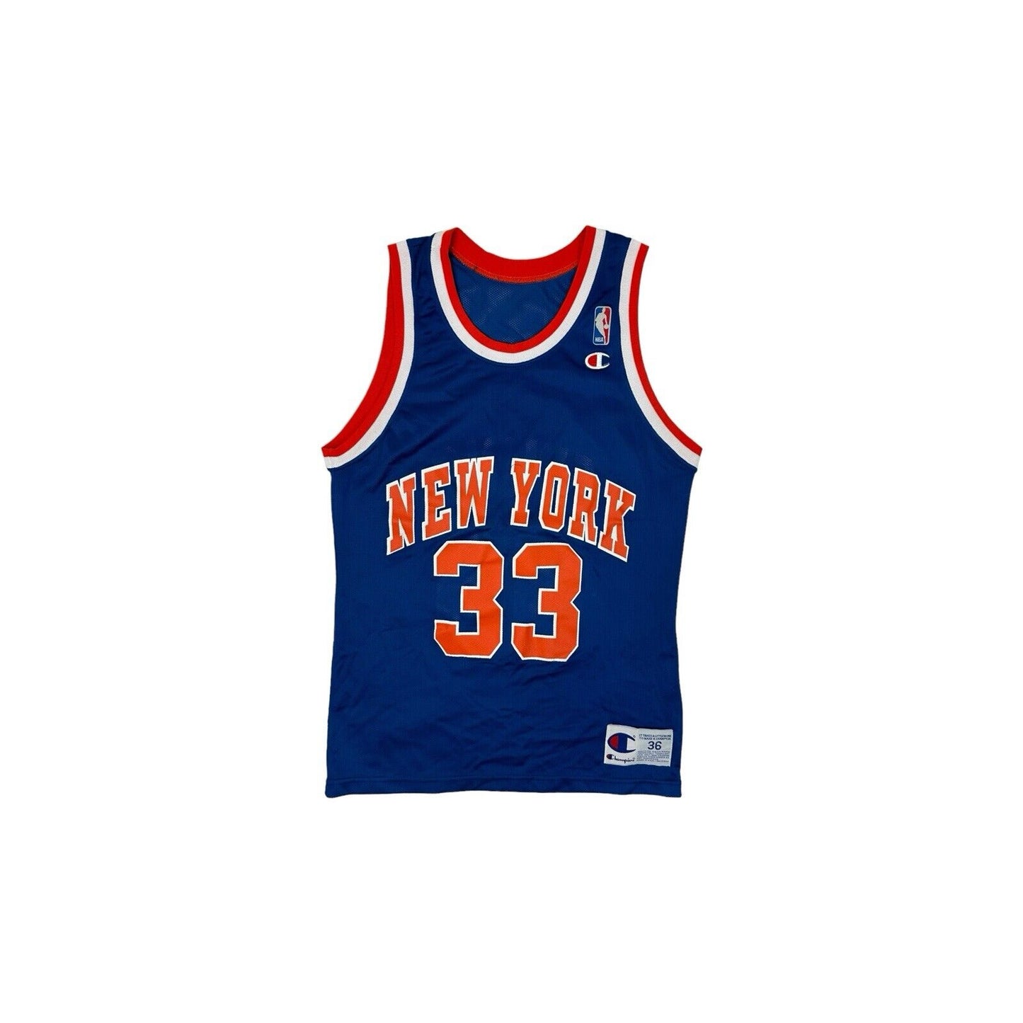 Vintage Champion New York Knicks Basketball Jersey Ewing Mens Small Made In USA