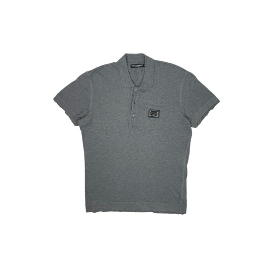 Dolce & Gabbana Gym Collection Grey Polo Shirt Mens Large