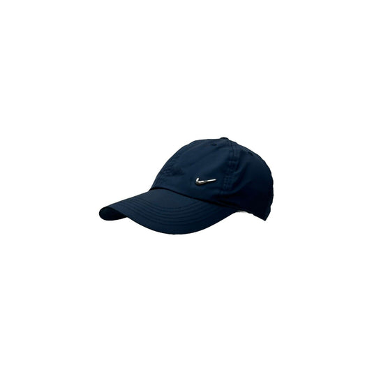 Vintage Nike Hat Mini Swoosh Navy Blue Strapback Nylon