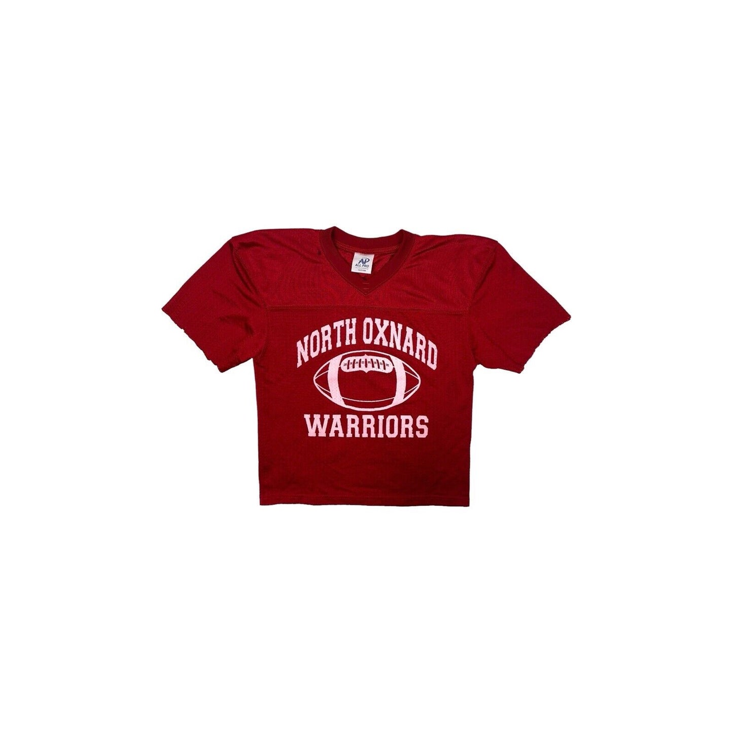 Vintage Warriors Football Jersey Womens Small Red