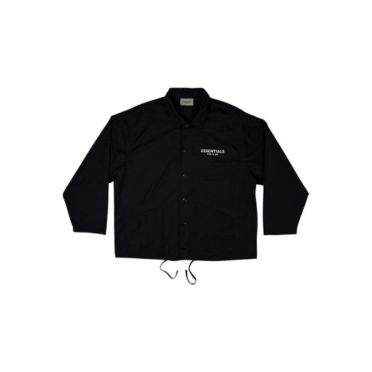 SS21 Essentials Fear Of God Coach Jacket Black Men’s Large Reflective