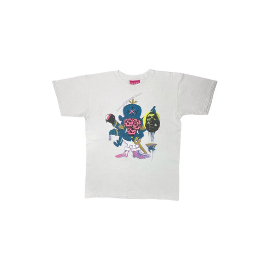 Mishka Logo T-Shirt Mens Small White Made In USA