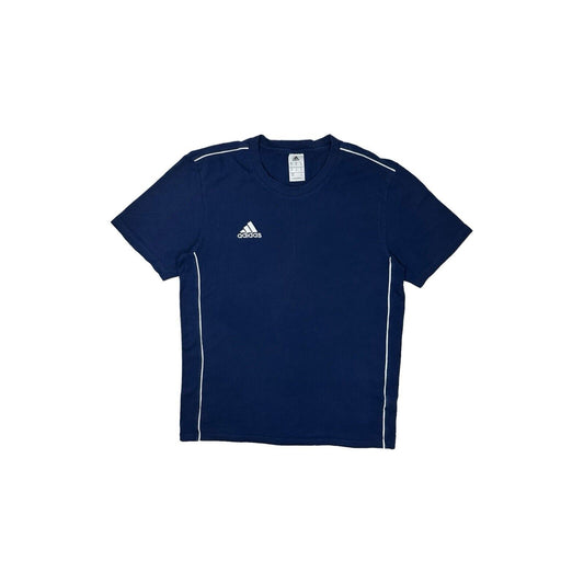 Adidas Navy Blue T-Shirt Embroidered Logo Mens Medium Retro Style