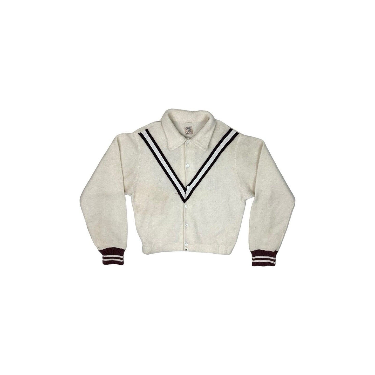 1950’s Vintage Crosby Ironton Sports Jacket Mens Medium Cream Made In UK