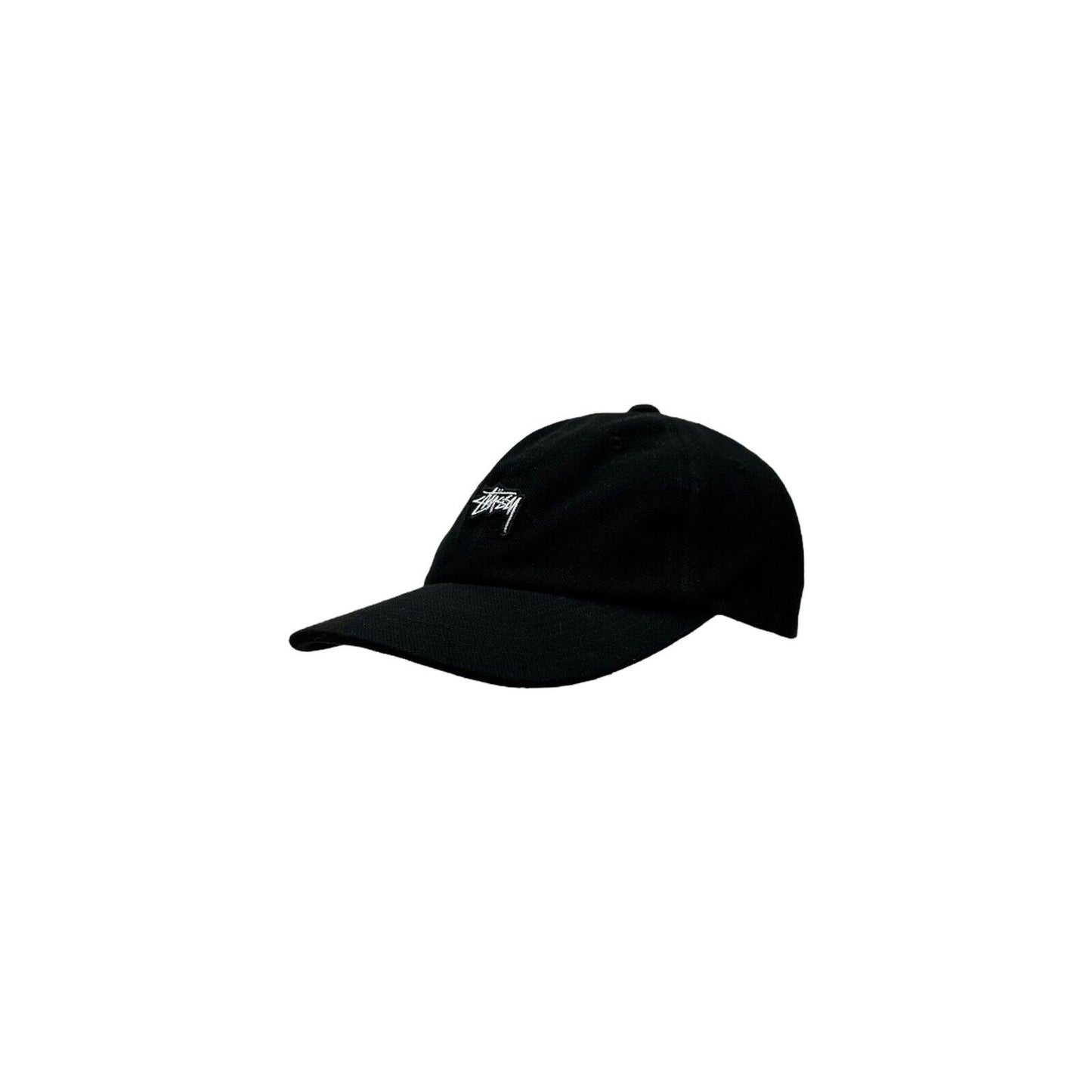 Stussy Logo Hat Adjustable Black Cotton Baseball Cap