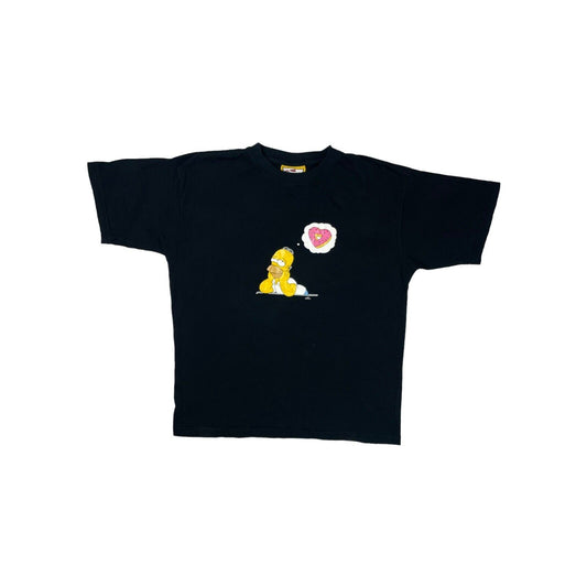 2004 The Simpsons T-Shirt Mens Medium Black With Graphic Print Homer Simpson