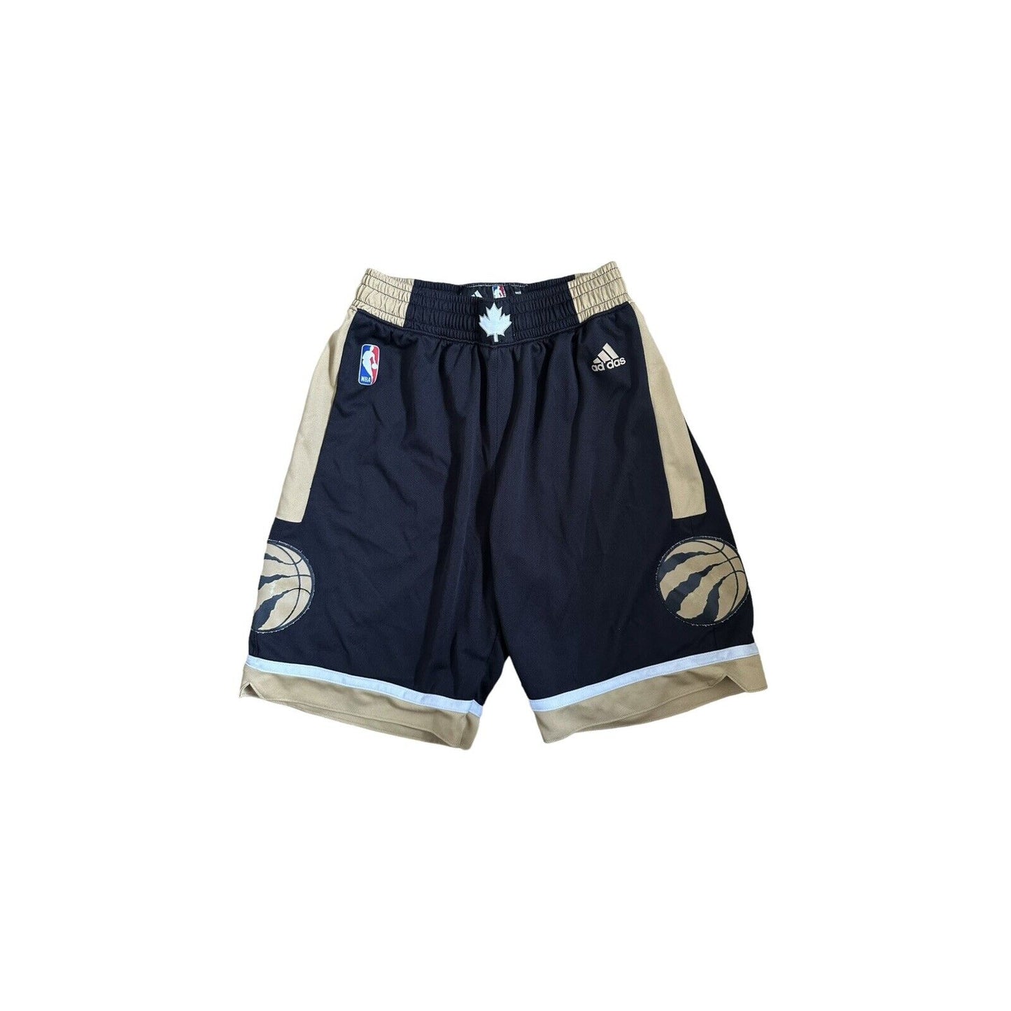 2015 Toronto Raptors OVO Adidas NBA Shorts Men’s Small Black Gold