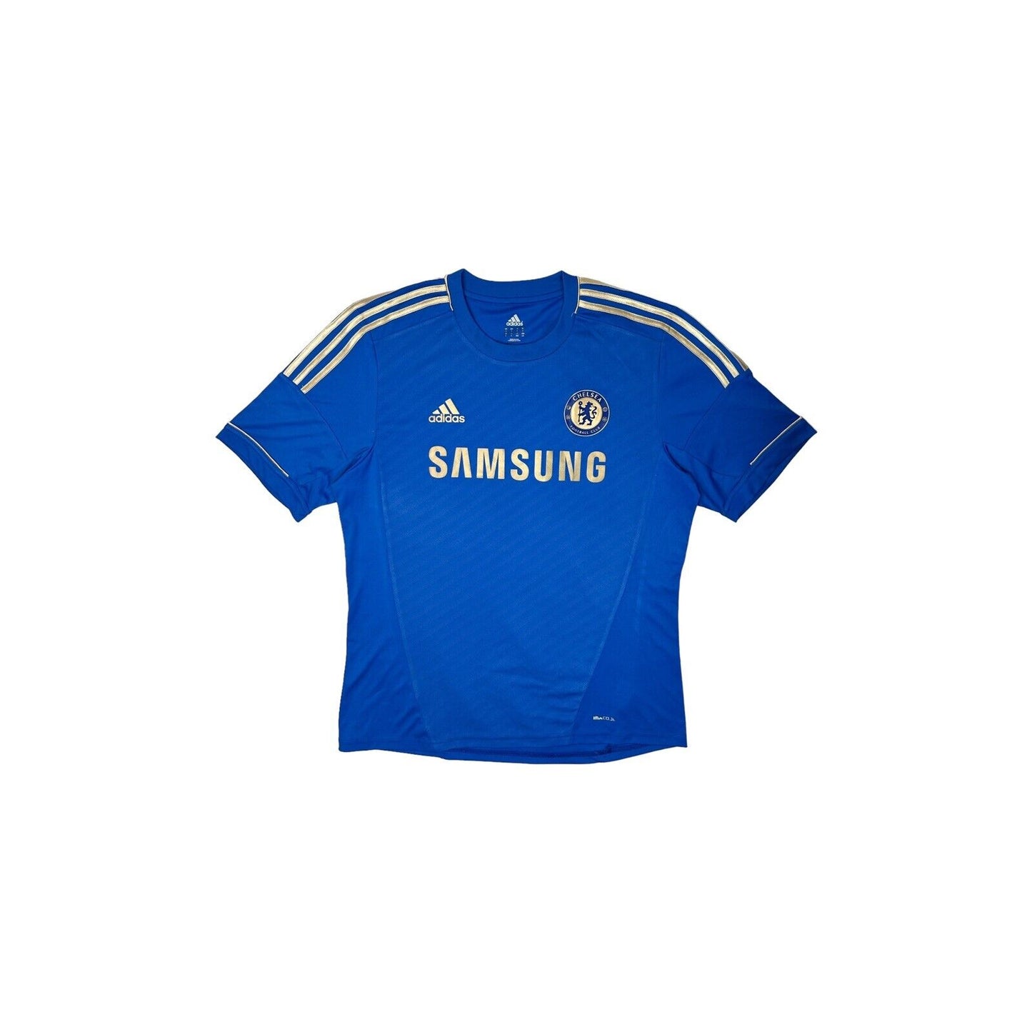 12-13 Chelsea Football Jersey Adidas Mens Large Blue Home Kit Soccer Shirt