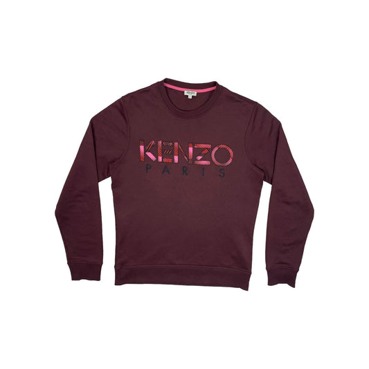 AW16 Kenzo Cut & Sew Crew Neck Jumper Men’s Small Burgundy Red Made In Portugal