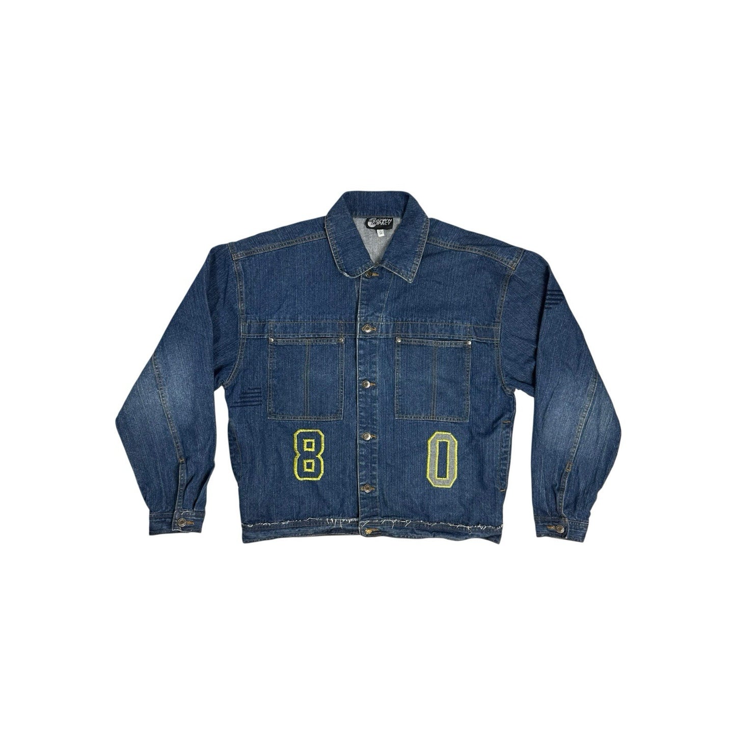 Vintage Down Impact Denim Jacket Men’s Large Blue