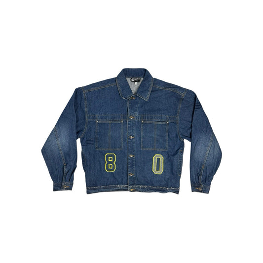 Vintage Down Impact Denim Jacket Men’s Large Blue