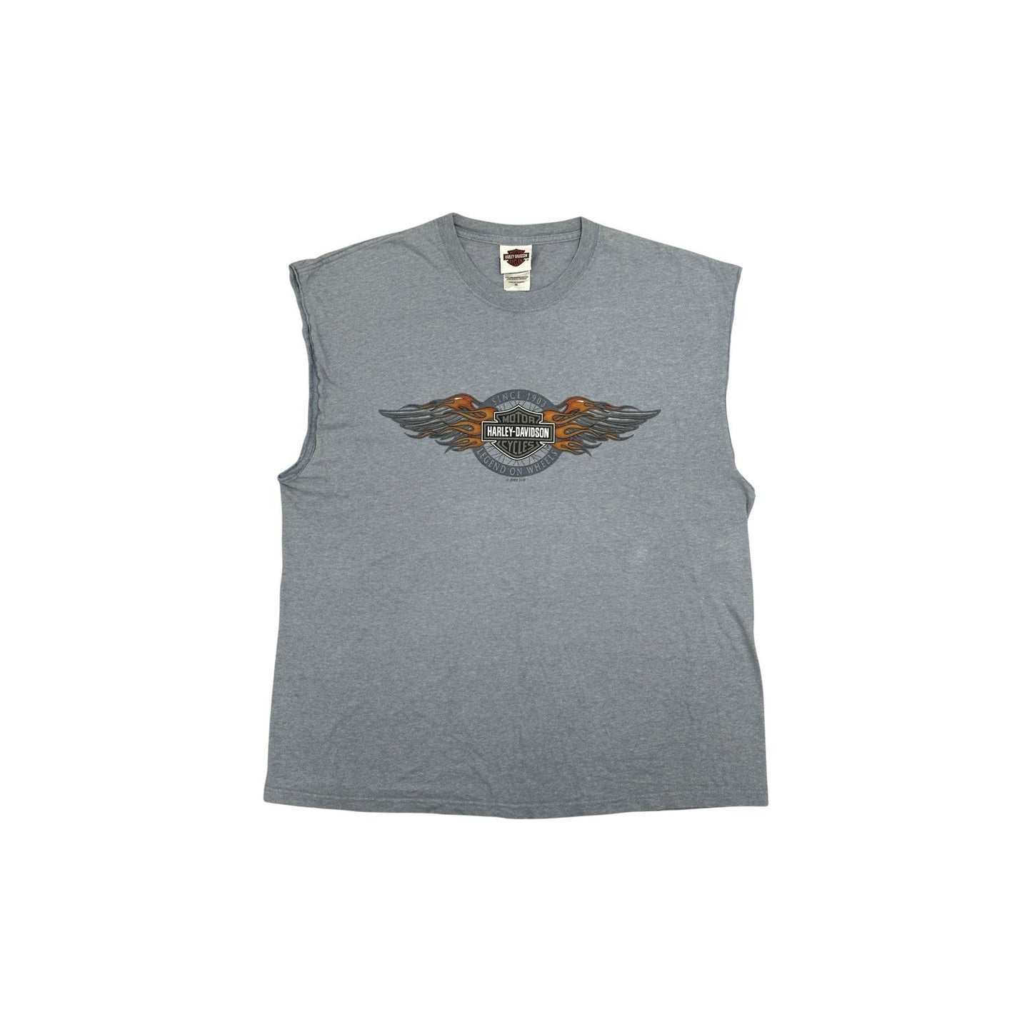 Harley Davidson Sleeveless T-Shirt Grand Canyon Graphic Grey Men’s XL Beefy-T