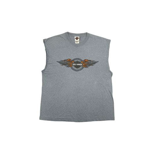 Harley Davidson Sleeveless T-Shirt Grand Canyon Graphic Grey Men’s XL Beefy-T