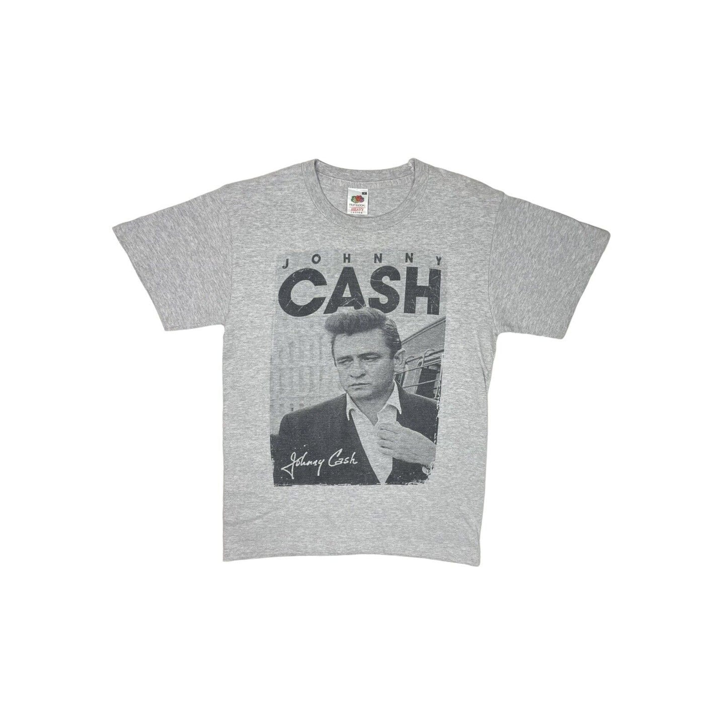 00’s Johnny Cash T-Shirt Mens Small Grey Fruit Of The Loom