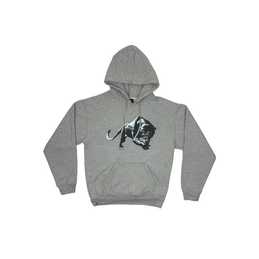 Patta Panther Pull Over Hoodie Mens Small Grey Graphic Print