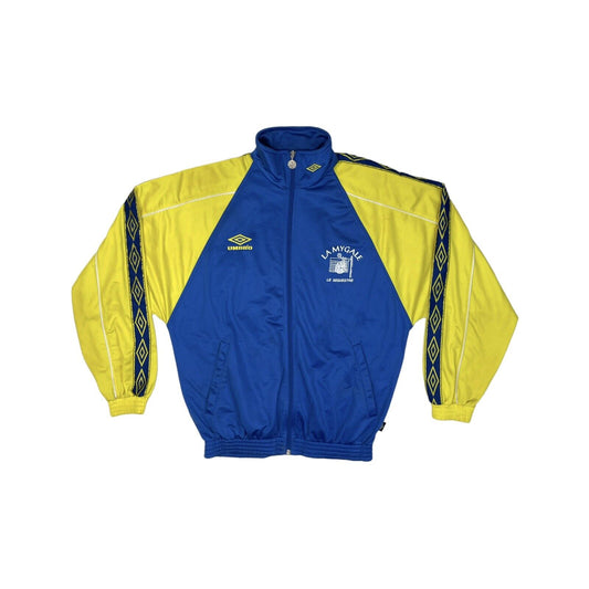 Vintage Umbro Track Jacket Mens Medium Blue And Yellow Embroidered