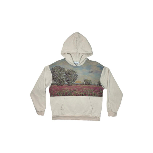 Profound Aesthetics Sunrise Pullover Hoodie Cream Mens XS Graphic Print