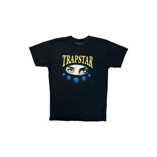 Trapstar 5th Dimension T-Shirt Mens Small Black Graphic Print