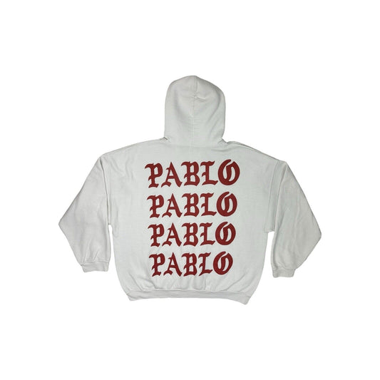 2016 Kanye West Life Of Pablo Hoodie White Spellout Print Gildan XXL Paris Merch