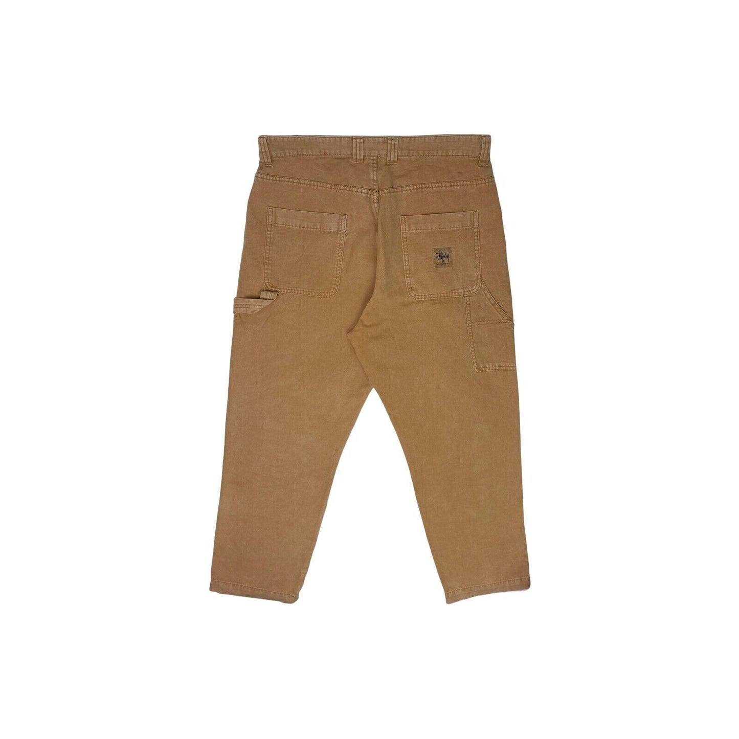 Stussy Washed Canvas Work Pant Gold Brown Mens 32w 29l