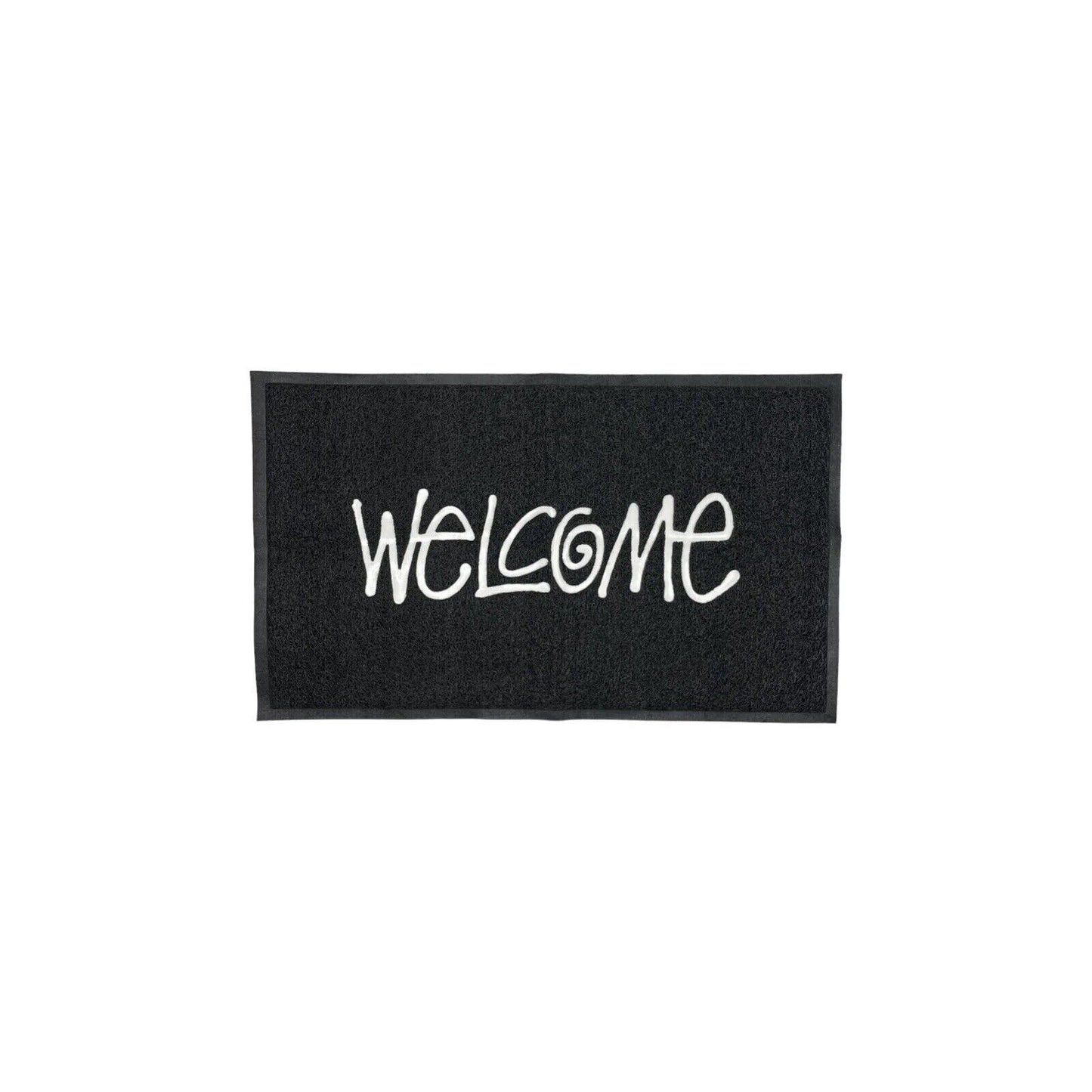 NWT Stussy Welcome Door Mat Black PVC