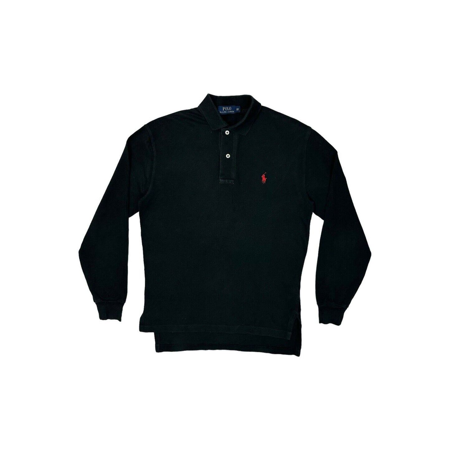 00’s Polo Ralph Lauren Long Sleeve Polo Shirt Mens XS Black