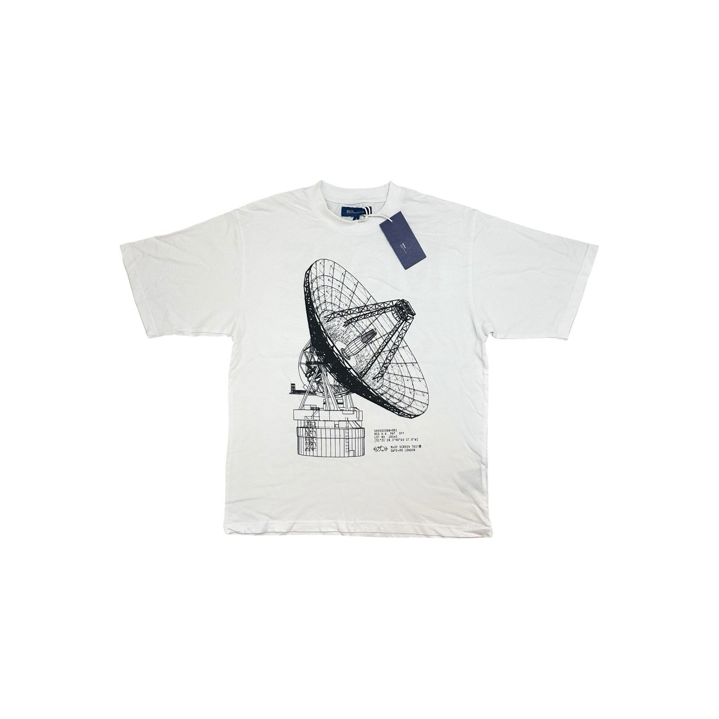 NWT SCRT x Nothing MOSF T-Shirt Men’s Small White Boxy Fit Graphic Print