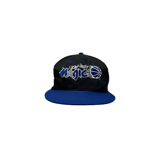 Vintage Orlando Magic Snapback Cap Embroidered Blue And Black NBA