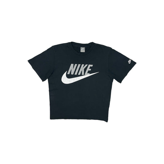 Vintage Nike Logo T-Shirt Black Mens Medium