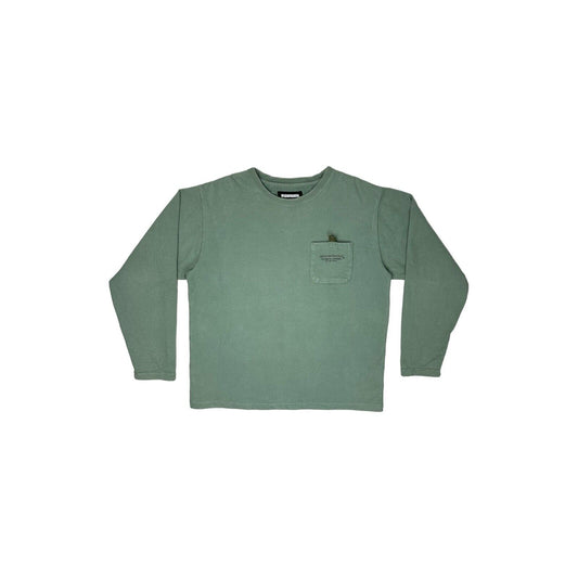 Neighborhood Light-P Crew Neck Sweatshirt Mens Large Green Made In Japan