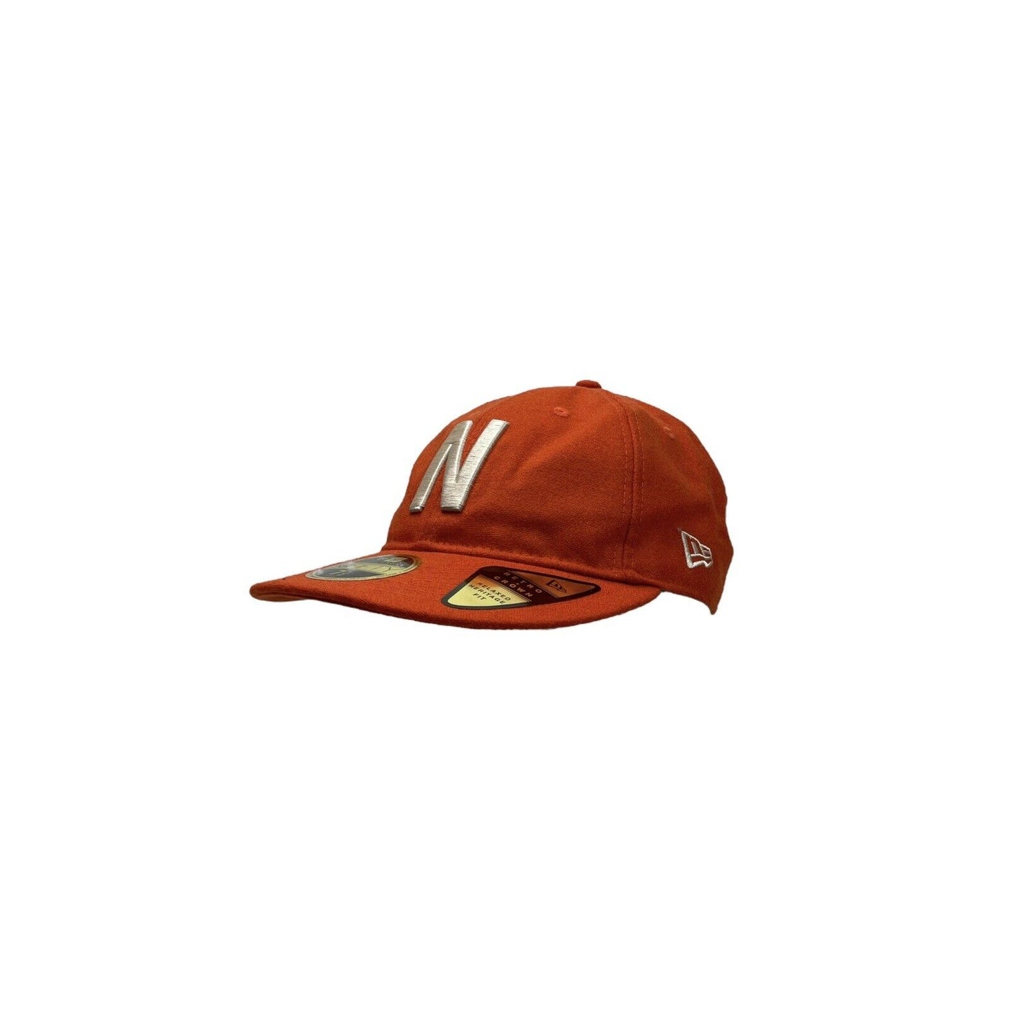 NWT Norse Projects x New Era Cap 59Fifty Orange Embroidered 7 1/2