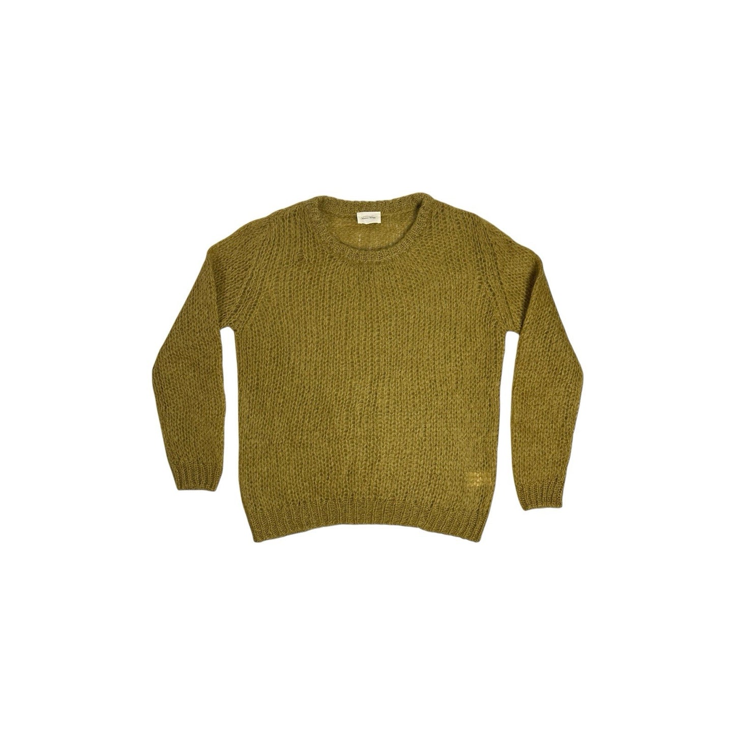 American Vintage Mohair Sweater Crew Neck Jumper Green Men’s Large
