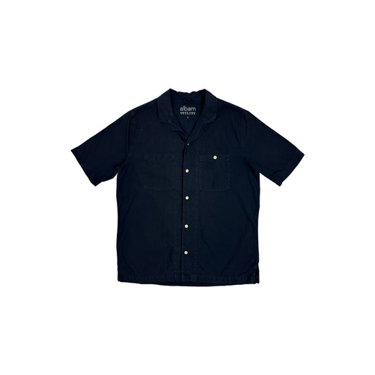 Albam Utility Shirt Men’s Small Navy Blue Made In Portugal