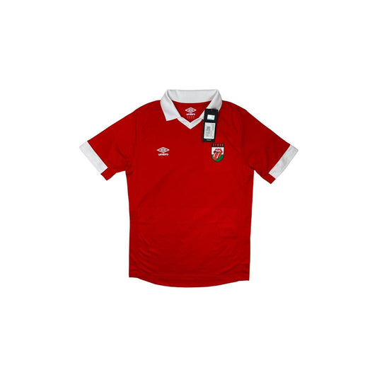 2021 Wales x Rolling Stones Football Shirt Umbro Mens Small Red Soccer Top