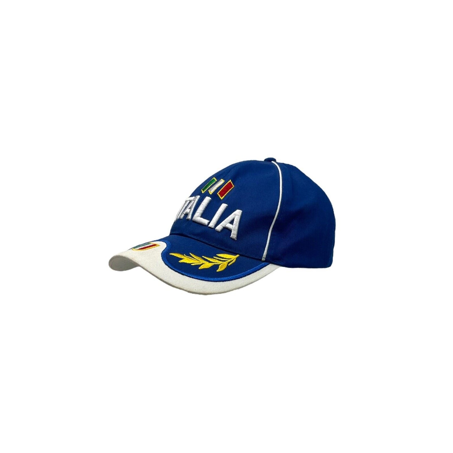 00’s Italian Football Cap Embroidered Blue Adults Adjustable