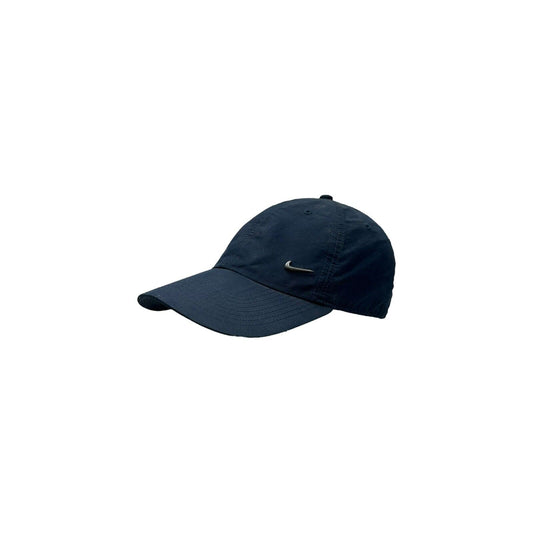 Vintage Nike Hat Mini Swoosh Navy Blue Strapback