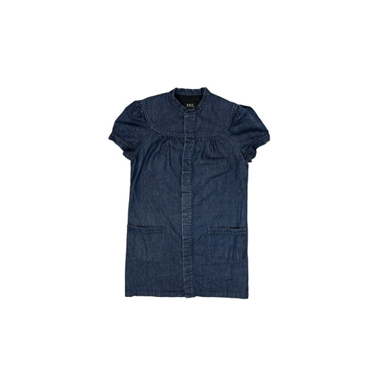 APC Denim Dress Womens Small Dark Blue