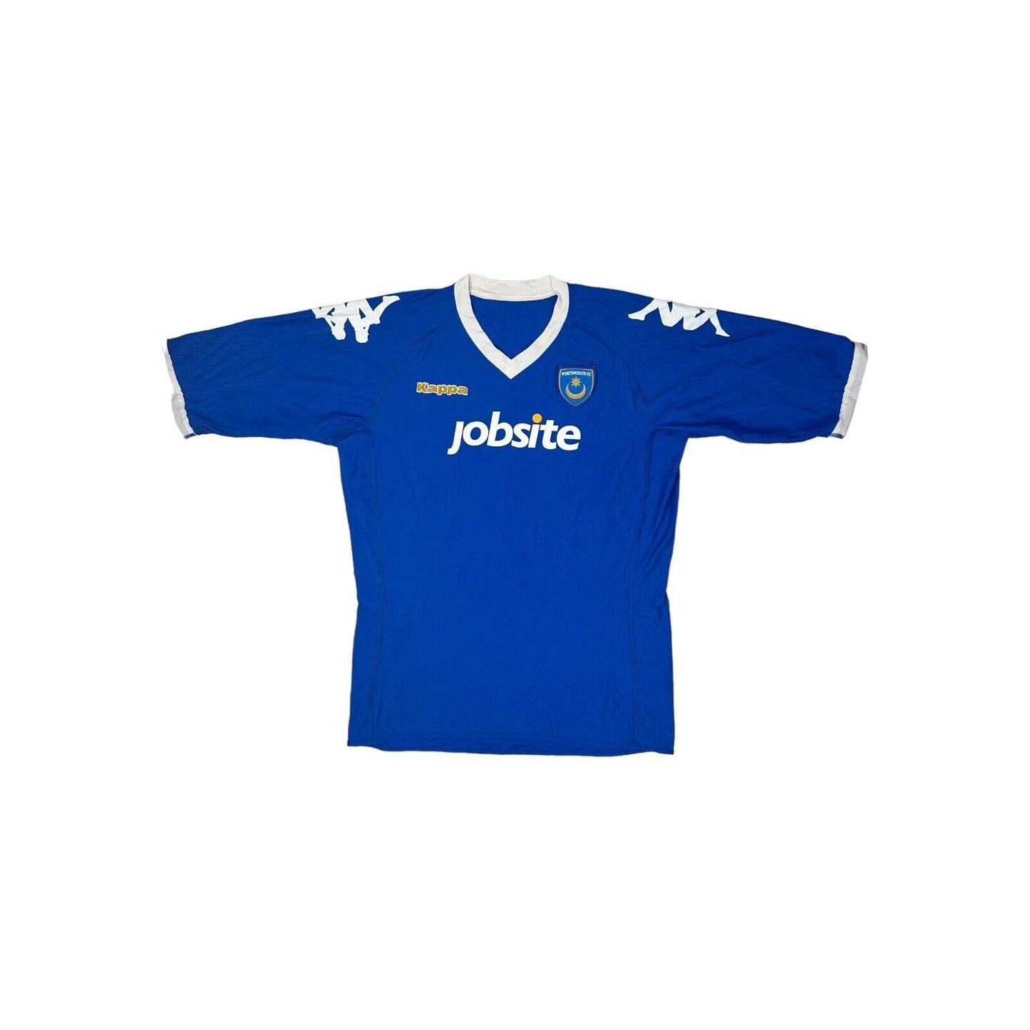 10-11 Portsmouth FC Football Jersey Kappa Mens Small Blue Home Kit Soccer Shirt